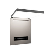 dweLED Flapp 1 Light Reading Light, Brushed Nickel/White - BL-75506-BN