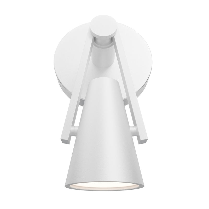 WAC Lighting Garlyn 1-Light Reading Light | Modern White Aluminum and PC Diffuser | Bedroom & Office Accent | 162 Lumens, 2700-4000K | Model BL113610-WT