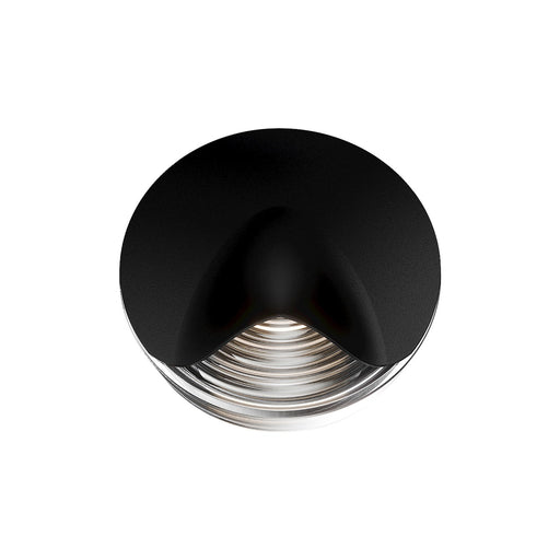 WAC Lighting Ames 1-Light Reading Light | Modern Black Aluminum and Cast Glass Diffuser | Bedroom & Study Accent | 143 Lumens | Model BL123607-BK