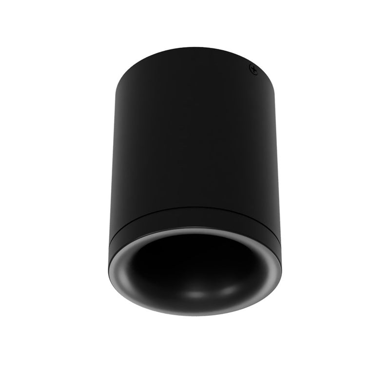 WAC Zoron 1Lt 3.5" RD RL Flush Mount/Flood Beam Arc Trim Black - C4RL-FCS-PBK