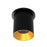WAC Zoron 1Lt 3.5" RD Flush Mount/Flood Beam Black-Gold/Clear - C4RT-FCS-BKGL