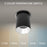 WAC Zoron 1Lt 3.5" RD Flush Mount/Flood Beam Black-Haze/Clear