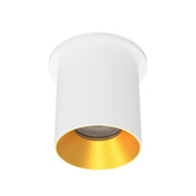 WAC Zoron 1Lt 3.5" RD Flush Mount/Flood Beam White-Gold/Clear - C4RT-FCS-WTGL
