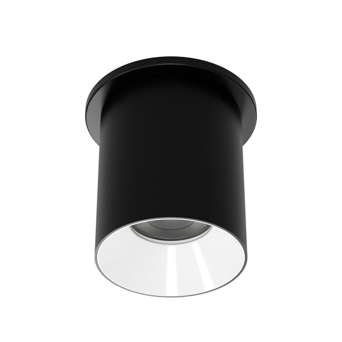 WAC Zoron 1Lt 3.5" RD Flush Mount/Narrow Beam Black-White/Clear - C4RT-NCS-BKWT