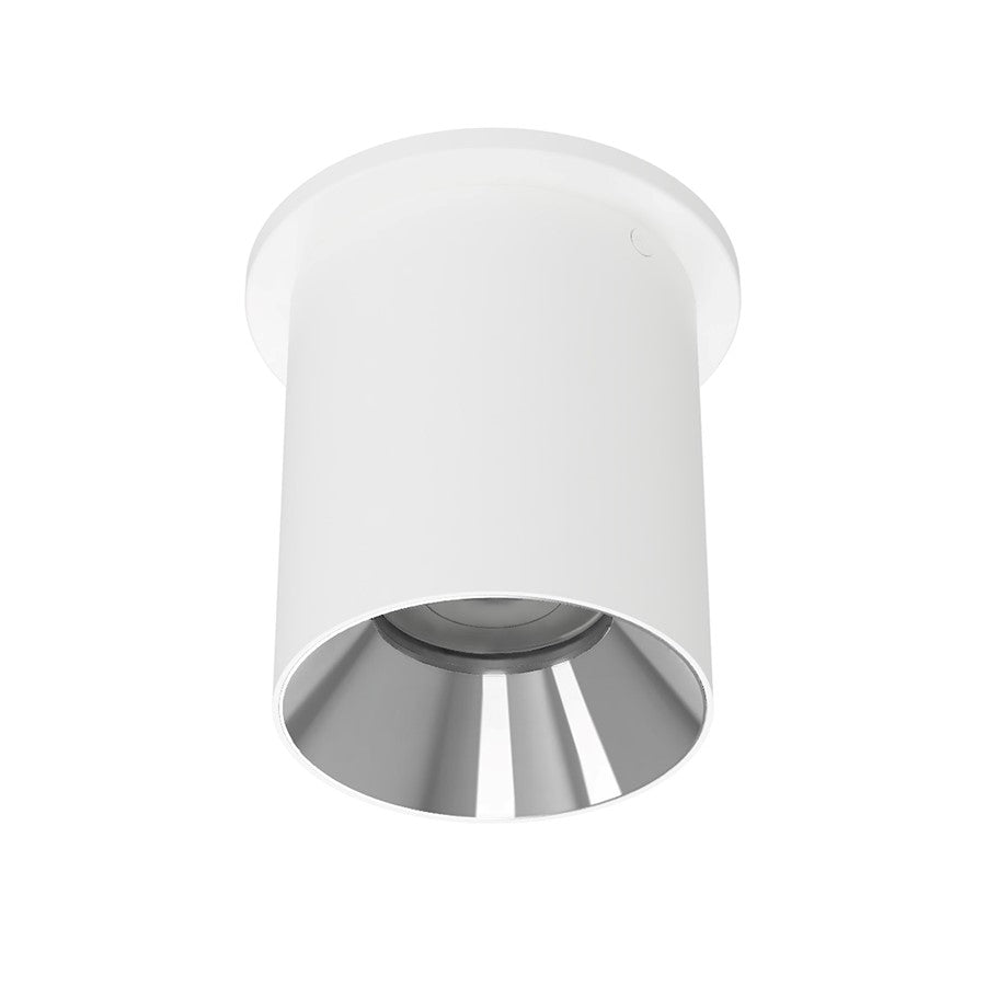 WAC Zoron 1Lt 3.5" RD Flush Mount/Narrow Beam White-Chrome/Clear - C4RT-NCS-WTCH