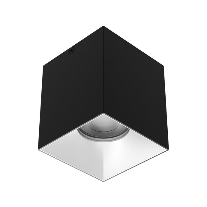 WAC Zoron 1Lt 3.5" SQ. 4SL Flush Mount/Flood Beam Black Haze - C4SL-FCS-BKHZ