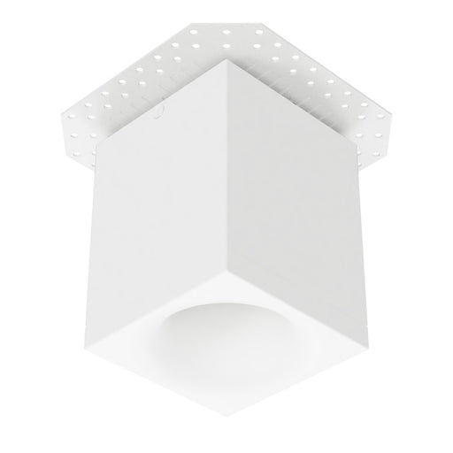 WAC Zoron 1Lt 3.5" Square 4SL Flush Mount/Flood Beam/Arc Trim White