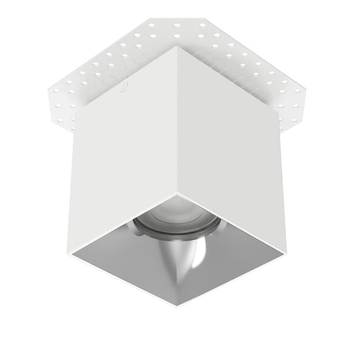 WAC Zoron 1Lt 3.5" Square 4SL Flush Mount/Flood Beam White Chrome