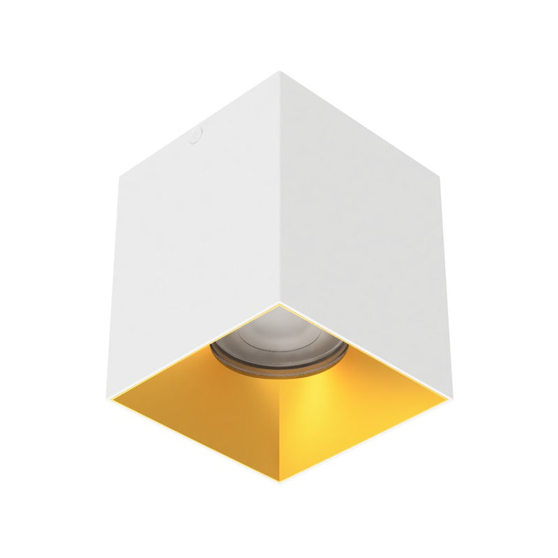 WAC Zoron 1Lt 3.5" SQ. 4SL Flush Mount/Flood Beam White Gold - C4SL-FCS-WTGL