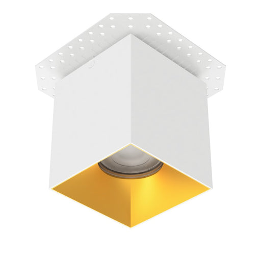 WAC Zoron 1Lt 3.5" Square 4SL Flush Mount/Flood Beam White Gold