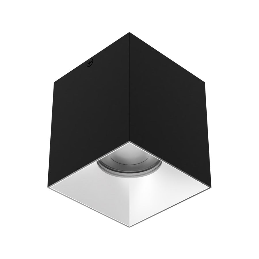 WAC Zoron 1Lt 3.5" SQ. 4SL Flush Mount/Narrow Beam Black Haze - C4SL-NCS-BKHZ