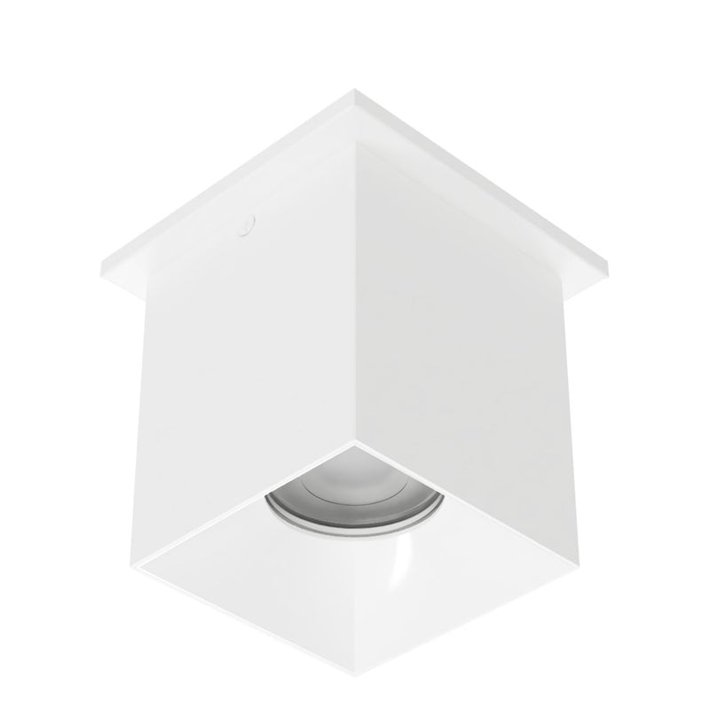 WAC Zoron 1Lt 3.5" SQ. Flush Mount/Flood Beam White White/Clear - C4ST-FCS-WTWT