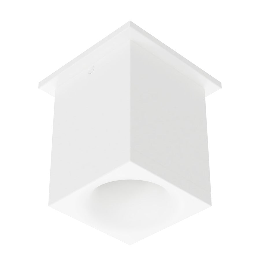 WAC Zoron 1Lt 3.5" SQ. Flush Mount/Narrow Beam/Arc Trim White - C4ST-NCS-PWT