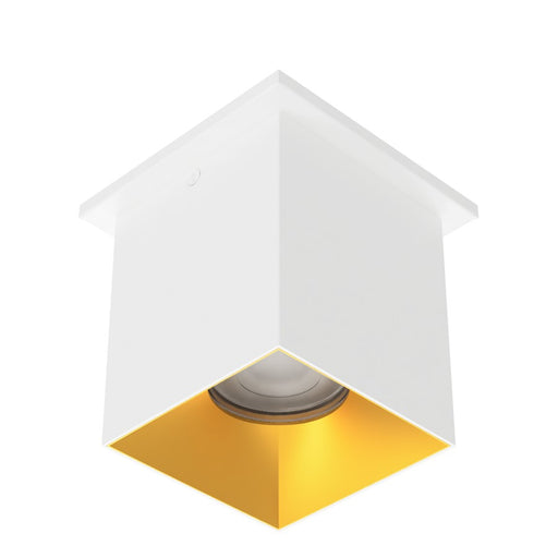 WAC Zoron 1Lt 3.5" SQ. Flush Mount/Narrow Beam White Gold/Clear - C4ST-NCS-WTGL