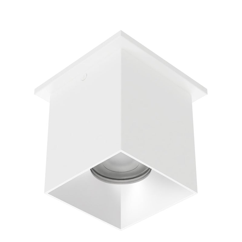 WAC Zoron 1Lt 3.5" SQ. Flush Mount/Narrow Beam White Haze/Clear - C4ST-NCS-WTHZ
