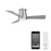 WAC Lighting Hug 3 Blade Flush Mount Ceiling Fan
