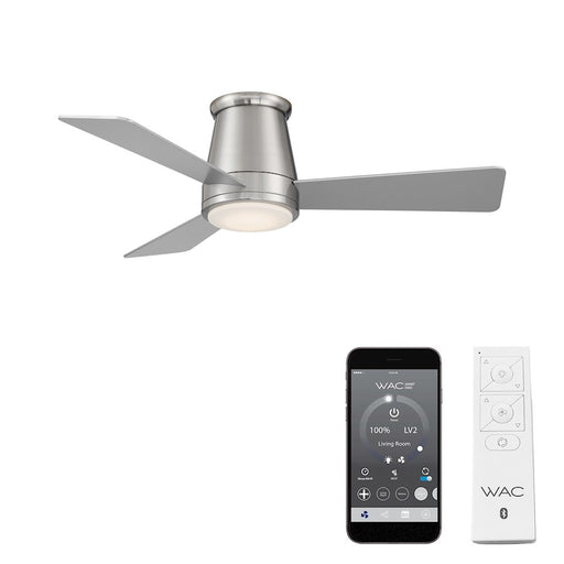 WAC Lighting Hug 3 Blade Flush Mount Ceiling Fan