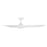WAC Swirl 3 Blade 54" LED Ceiling Fan, Matte White/White