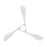 WAC Swirl 3 Blade 54" LED Ceiling Fan, Matte White/White