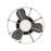 WAC Aella 3-Blade LED Caged Flush Mount Fan, Nickel Black/Black