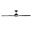 WAC Lighting Rotary 5-Blade LED Ceiling Fan, Black Nickel/Black