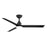 WAC Flair 3 Blade 56" Smart Ceiling Fan, Matte Black/White