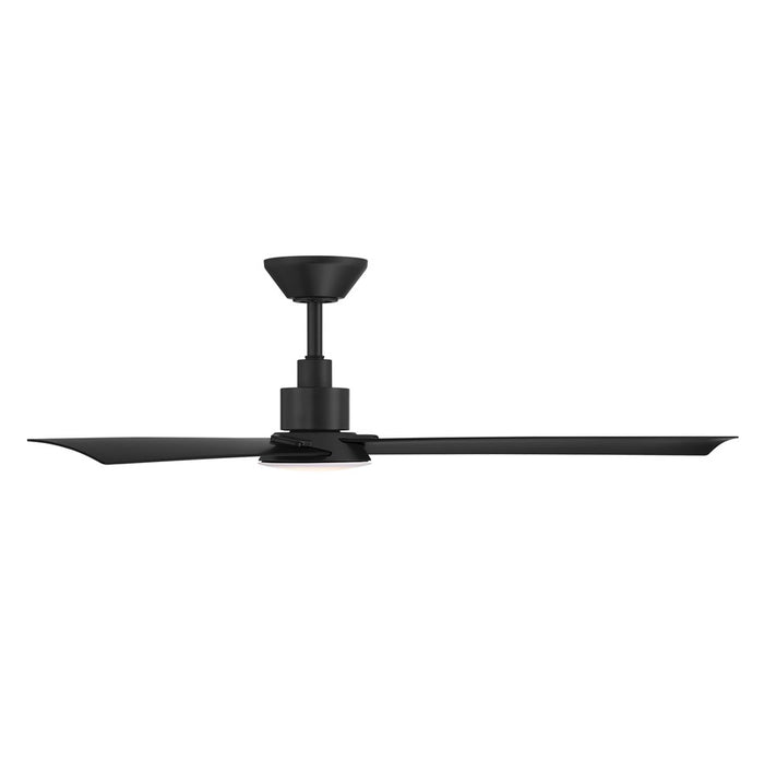 WAC Flair 3 Blade 56" Smart Ceiling Fan, Matte Black/White