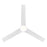 WAC Flair 3 Blade 56" Smart Ceiling Fan, Matte White/White