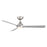 WAC Gage 3 Blade 52" LED Smart Ceiling Fan, Nickel Silver/Silver
