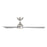 WAC Gage 3 Blade 52" LED Smart Ceiling Fan, Nickel Silver/Silver