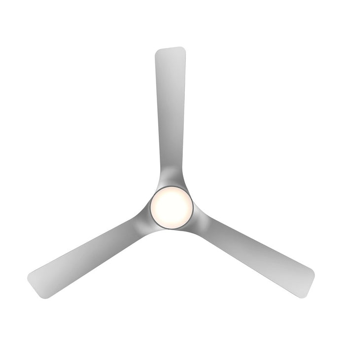 WAC Gage 3 Blade 52" LED Smart Ceiling Fan, Nickel Silver/Silver