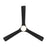 WAC Gage 3 Blade 52" LED Smart Ceiling Fan, Matte Black/Black