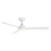 WAC Gage 3 Blade 52" LED Smart Ceiling Fan, Matte White/White