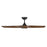 WAC Swirl 5 Blade 56" LED Smart Ceiling Fan, Black Distressed Koa