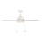 WAC Quade 4 Blade 52" Pull Chain Ceiling Fan, Matte White/White