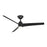 WAC Novelle 3 Blade 52" LED Smart Ceiling Fan, Matte Black/Black