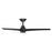 WAC Novelle 3 Blade 52" LED Smart Ceiling Fan, Matte Black/Black