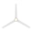 WAC Novelle 3 Blade 52" LED Smart Ceiling Fan, Matte White/White