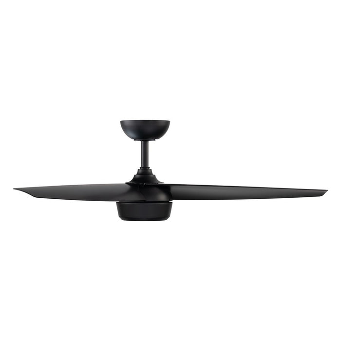 WAC Ferris 3 Blade 52" LED Smart Ceiling Fan, Matte Black/Black