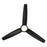 WAC Ferris 3 Blade 52" LED Smart Ceiling Fan, Matte Black/Black