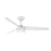WAC Ferris 3 Blade 52" LED Smart Ceiling Fan, Matte White/White