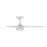 WAC Ferris 3 Blade 52" LED Smart Ceiling Fan, Matte White/White