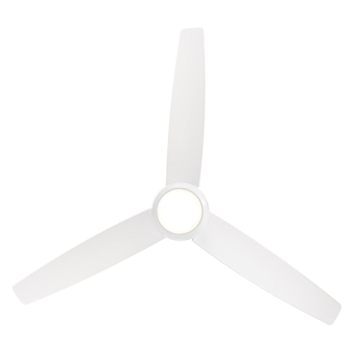 WAC Ferris 3 Blade 52" LED Smart Ceiling Fan, Matte White/White