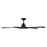 WAC Zeke 5 Blade 60" LED Smart Ceiling Fan, Matte Black/Black