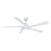 WAC Zeke 5 Blade 60" LED Smart Ceiling Fan, Matte White/White