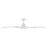 WAC Zeke 5 Blade 60" LED Smart Ceiling Fan, Matte White/White