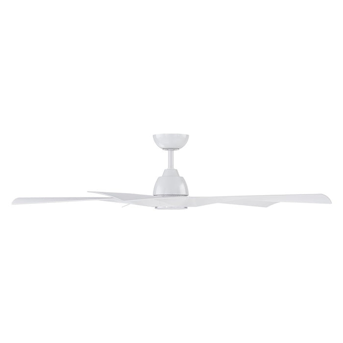 WAC Zeke 5 Blade 60" LED Smart Ceiling Fan, Matte White/White