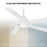 WAC Zeke 5 Blade 60" LED Smart Ceiling Fan, Matte White/White