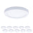 WAC Round 1Lt 5" LED Flush Mount, White/Trans (Pack of 10) - FM-05RN-930-WT-10