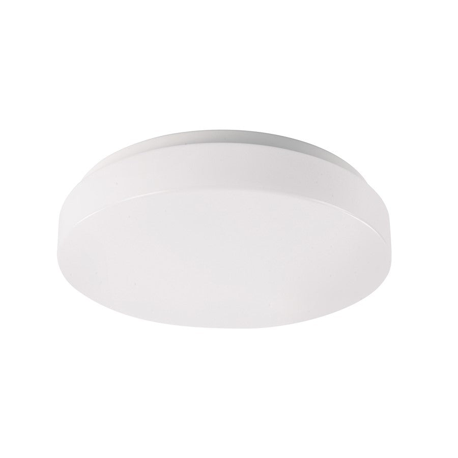 WAC Blo 1Lt LED 13" 5CCT Flush Mount, White/White